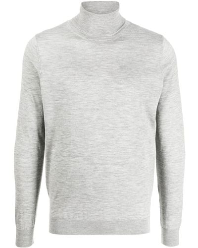 Colombo Fine-knit Roll-neck Sweater - White