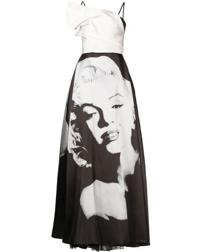 Isabel Sanchis Marilyn Monroe Abendkleid - Schwarz