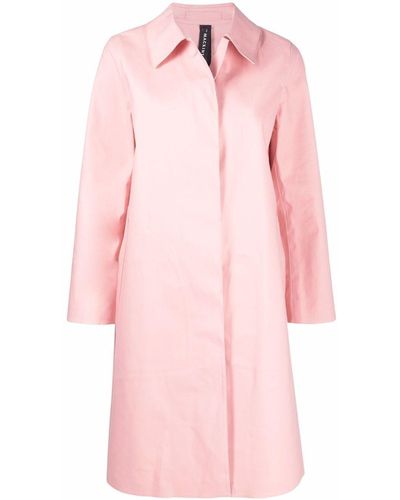 Mackintosh Einreihiger Mantel - Pink