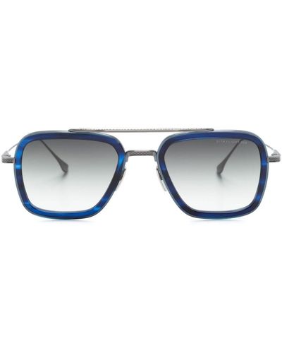 Dita Eyewear Flight 006 Pilot-frame Sunglasses - Blue