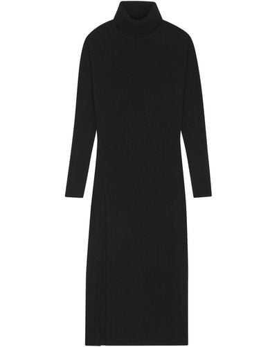 Saint Laurent タートルネック ドレス - ブラック
