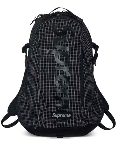 Supreme Ss24 ロゴ バックパック - ブラック