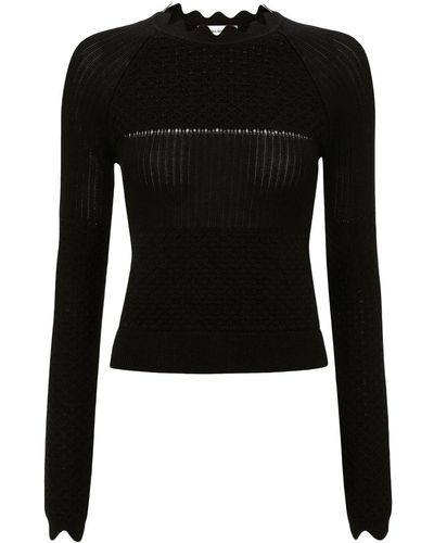 Victoria Beckham ロングスリーブ セーター - ブラック