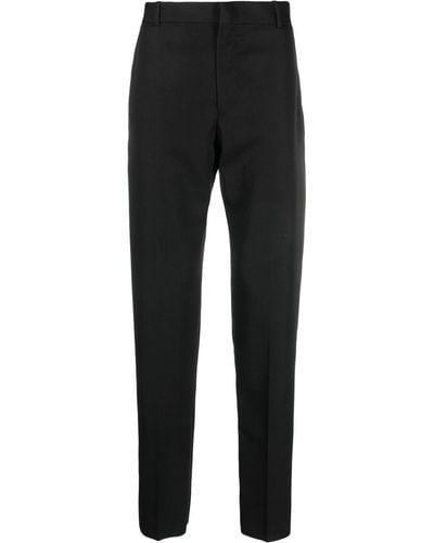 Alexander McQueen Pantalones de vestir slim - Negro