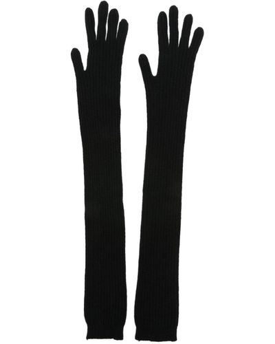 Alberta Ferretti Lange Handschoenen - Zwart
