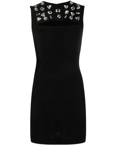 DSquared² Crystal-embellished Sleeveless-dress - Black