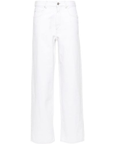 Isabel Marant Joanny Mid-rise Straight-leg Jeans - White