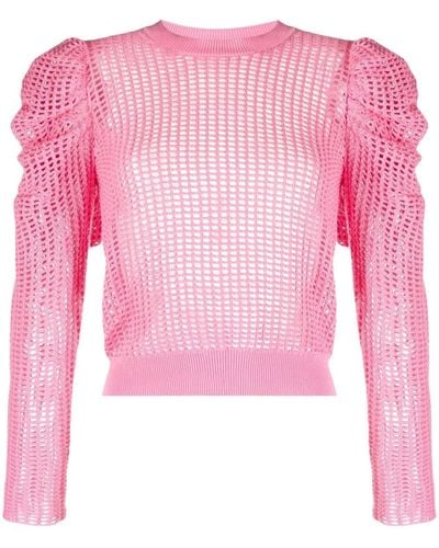 Ulla Johnson Delaney Open-knit Sweater - Pink