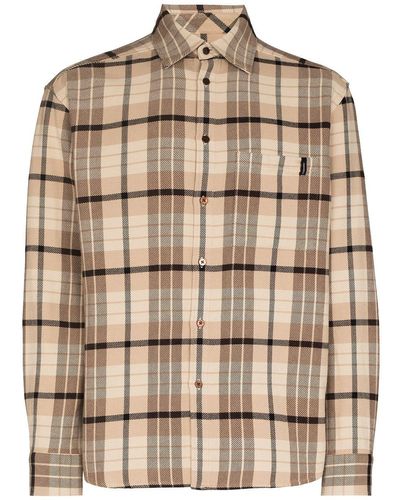 Holzweiler Check-pattern Shirt - Brown