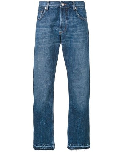 Alexander McQueen Straight Fit Jeans - Blue