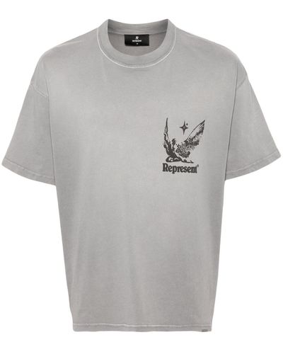 Represent Spirits Of Summer Cotton T-shirt - Grey