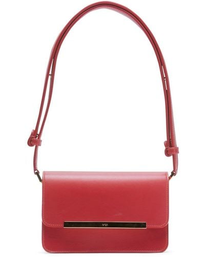 N°21 Edith Leather Mini Bag - Red