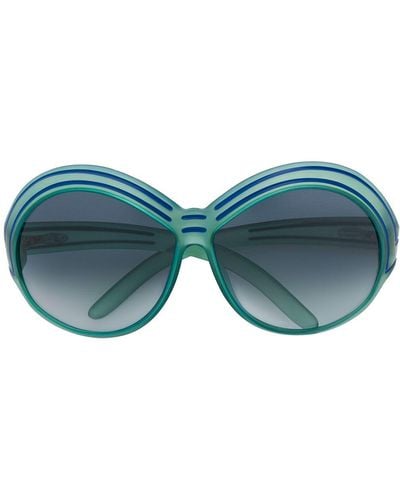 Dior プレオウンドオーバーサイズ サングラス - グリーン