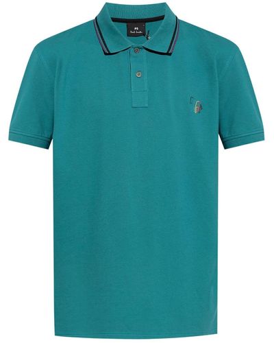 PS by Paul Smith Logo-embroidered Polo Shirt - Green