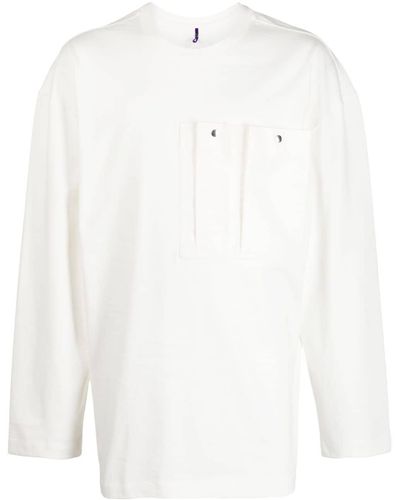 OAMC Langarmshirt aus Bio-Baumwolle - Weiß