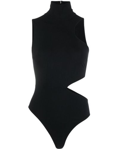 Wolford High Neck Cut-out Bodysuit - Black