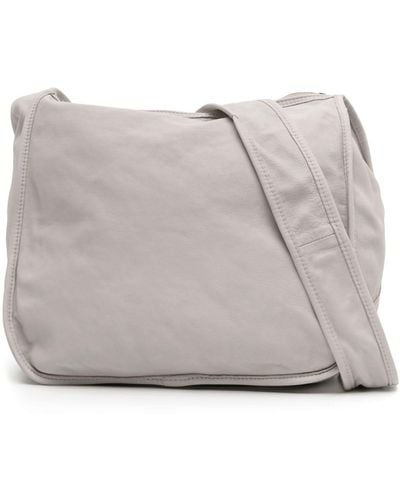Guidi Leather Crossbody Bag - Grey