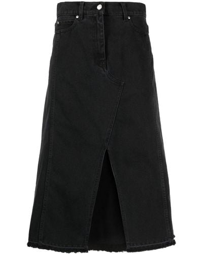 MSGM ロゴパッチ スカート - ブラック