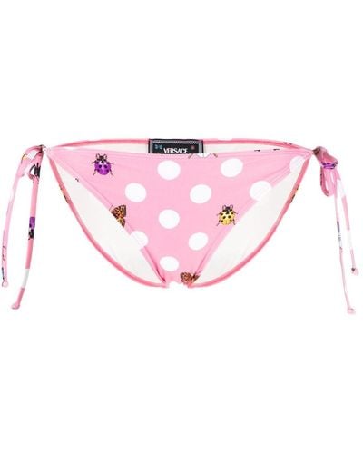 Versace X Dua Lipa Butterflies Bikini Bottoms - Pink