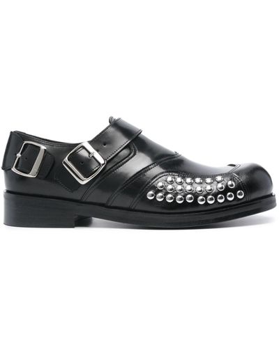STEFAN COOKE Stud-embellished Loafers - Black