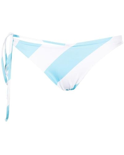 Sian Swimwear Bas de bikini Christina à rayures - Bleu