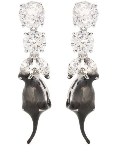 OTTOLINGER Rhinestone-embellished Stud Earrings - White