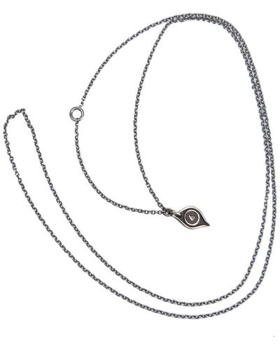 Werkstatt:münchen Halskette mit Augenanhänger - Weiß