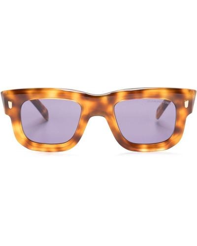 Cutler and Gross Tortoiseshell-effect Tinted Sunglasses - Blue