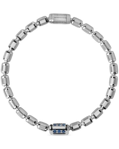 Officina Bernardi 18kt White Gold Lumen Sapphire And Diamond Bracelet - Metallic
