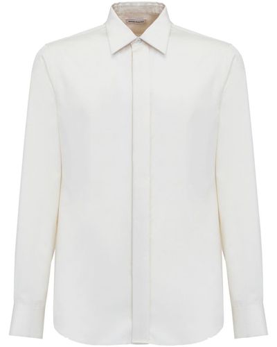 Alexander McQueen Long-sleeve Cotton Shirt - White