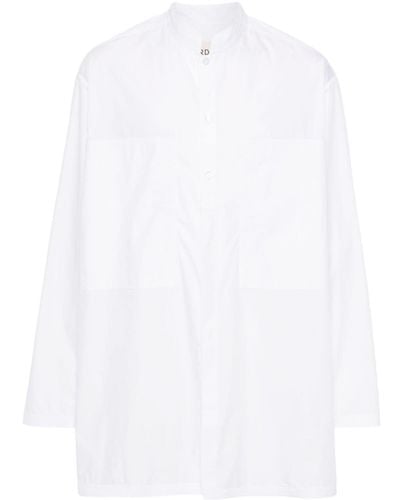 Mordecai Cotton Poplin Shirt - White
