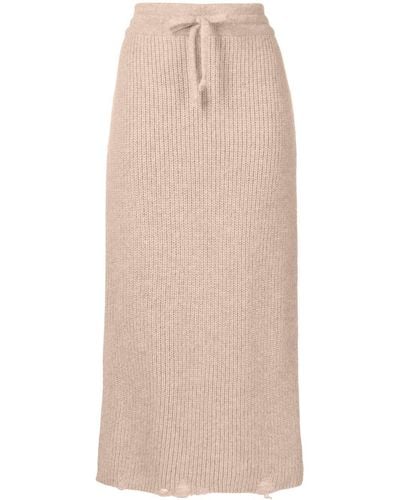 Rejina Pyo Leanne Ribbed-knit Skirt - Natural
