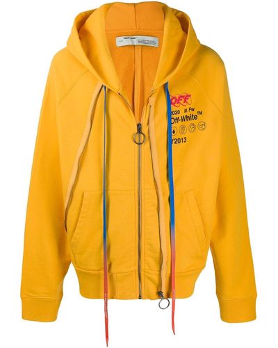 Off-White c/o Virgil Abloh Yellow Industrial Y2013 Incomplete Hoodie