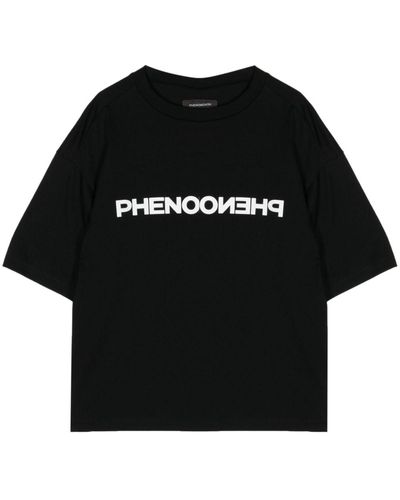 Fumito Ganryu X Phenomenon Katoenen T-shirt Met Logoprint - Zwart