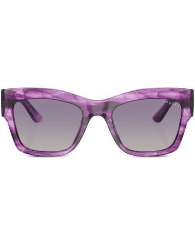 Vogue Eyewear Vo5524s Rectangle-frame Sunglasses - Purple
