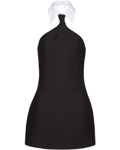 Valentino Garavani Vestido corto Crepe Couture - Negro