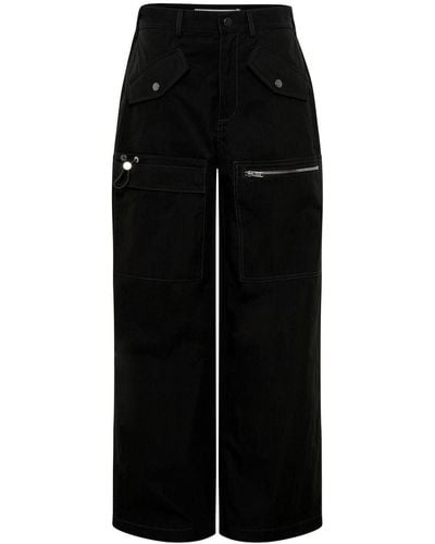 Dion Lee Multi-pocket Straight-leg Trousers - Black
