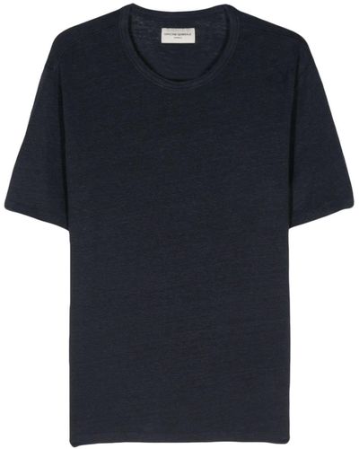 Officine Generale T-shirt effetto mélange - Blu