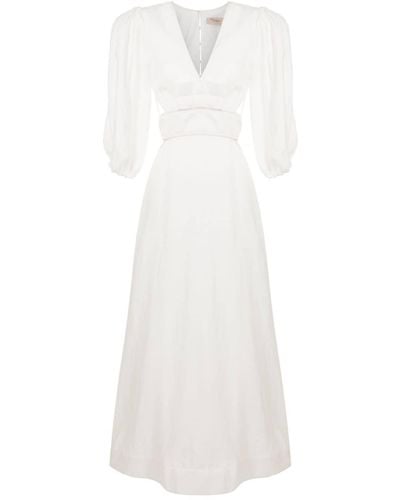 Adriana Degreas Kleid mit Cut-Outs - Weiß