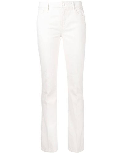 FRAME Jeans svasati con vita media - Bianco