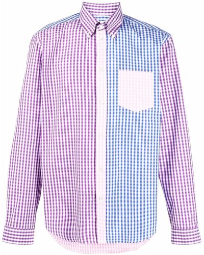 Mackintosh Overhemd Met Colourblocking - Blauw