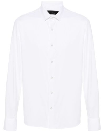 Rrd Jacquard-Hemd mit Monogrammmuster - Weiß