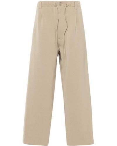 Y-3 Signature 3-stripes Logo Track Trousers - Natural