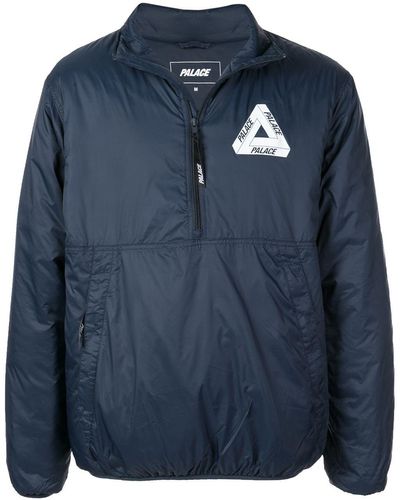 Palace Packable Thinsulate Half-zip Jacket - Blue