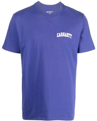 Carhartt Logo-print Cotton T-shirt - Blue