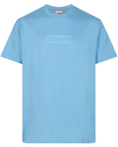 Supreme T-Shirt mit Logo - Blau