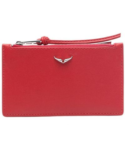 Zadig & Voltaire Long Eternal Leather Coin Purse - Red