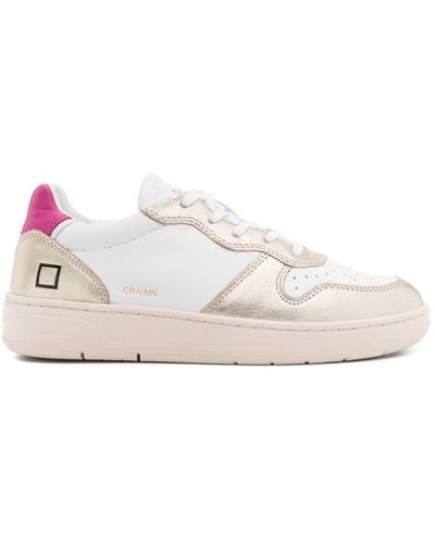 Date Court leather sneakers - Weiß