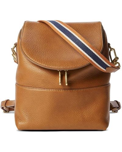 Shinola The Mini Pocket Leather Backpack - Brown