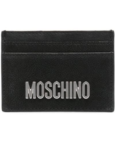 Moschino Portacarte con logo - Nero